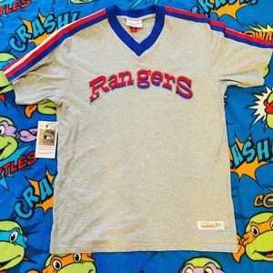 NWT Mitchell And Ness Texas Rangers Baseball T